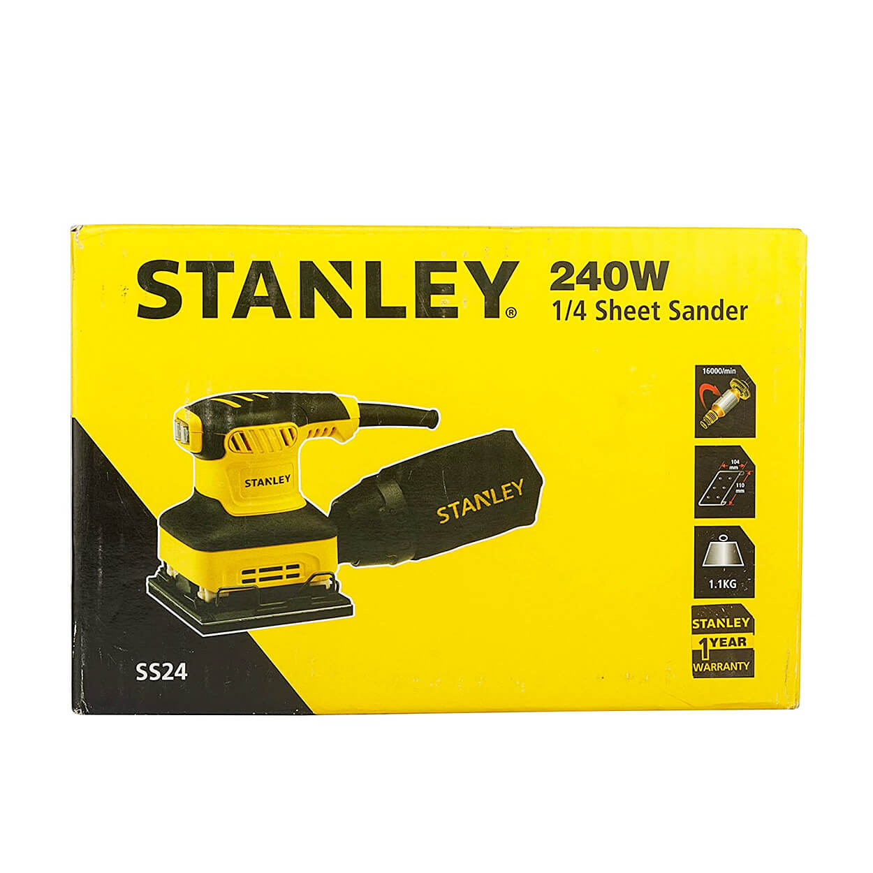Stanley 240W 1/4 inch Sheet Sander, SS24-IN