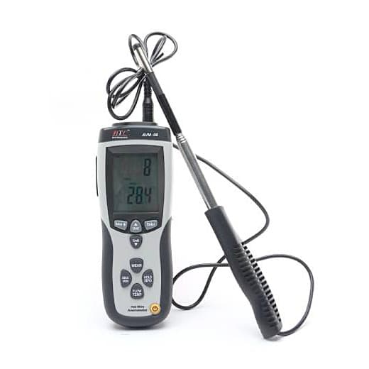 HTC 0.1 - 25.0 m/s Hot Wire Anemometer, AVM-08