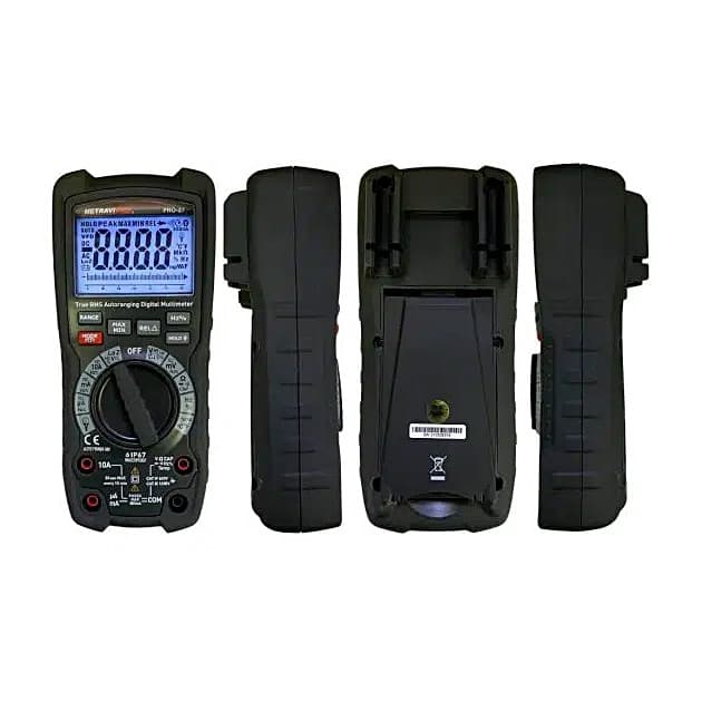 Metravi 6000 Counts / 1000 V AC / DC Digital TRMS Multimeter with VFD, PRO 27