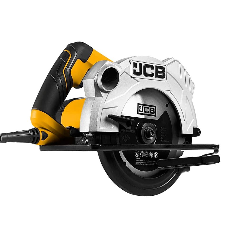 JCB 190 mm / 1500W Heavy Duty Circular Saw With Adjustable Base Plate & Spindle Lock, JCB-CS1500-EM