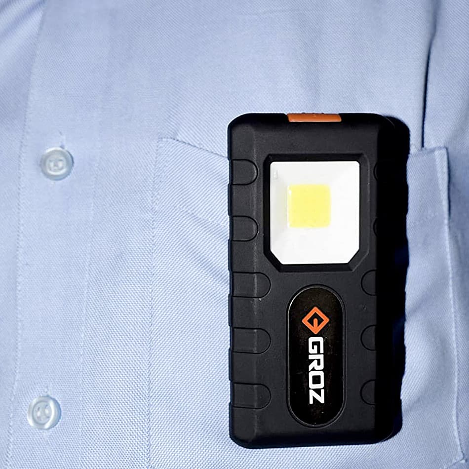 Groz 3W COB Handy Pocket Flashlight, LED/140
