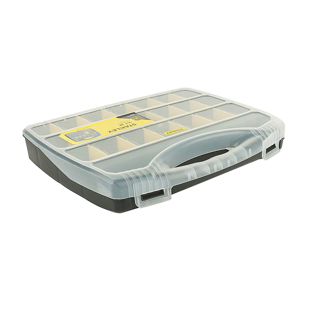 Stanley Polycarbonate Medium Organizer With 21 Separator Slots & Transparent Lid, STST73823-8