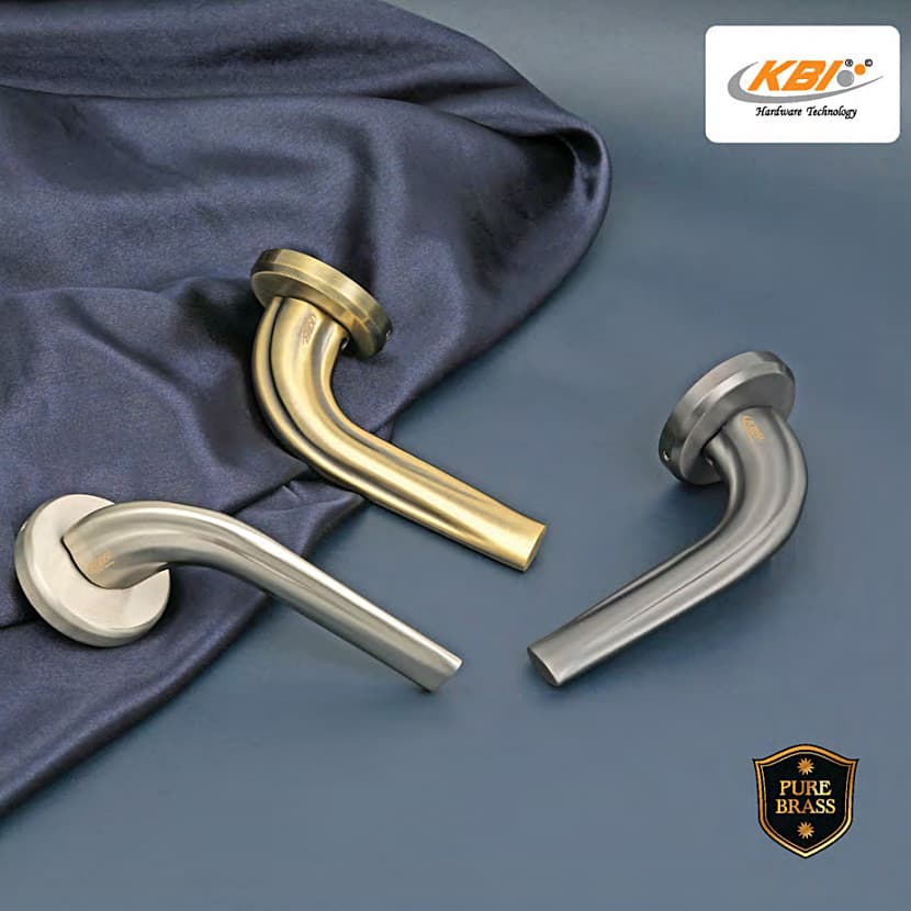 KBI Figo DX Gold PVD Mortise Handle