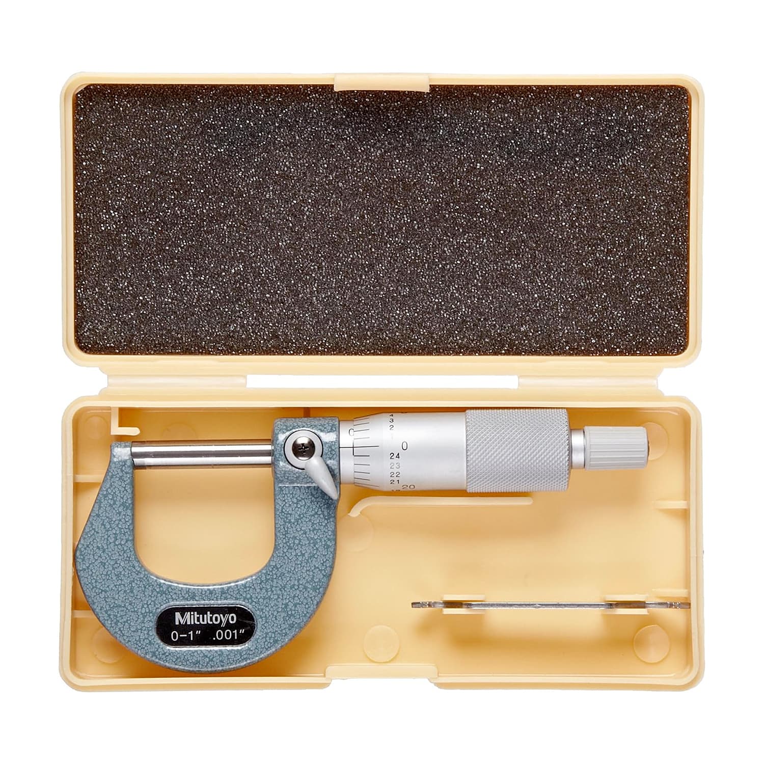 Mitutoyo 0 - 1 inch Outside Micrometer with Ratchet Stop, 103-259