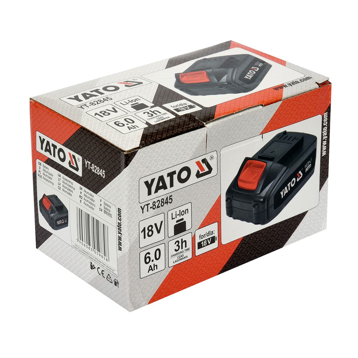 Yato 18V / 6.0 Ah Li-ion Battery, YT-82845