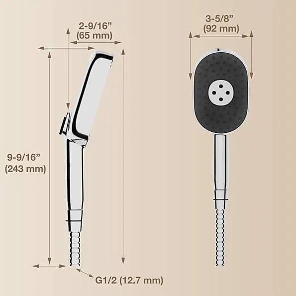 Kohler Statement Multi-Function Oblong Hand Shower With Katalyst Technology In Polished Chrome Finish, K-26284IN-CP