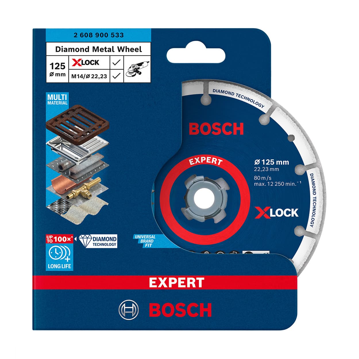 Bosch 125 mm Diamond Metal Cutting Wheel, 2 608 900 533