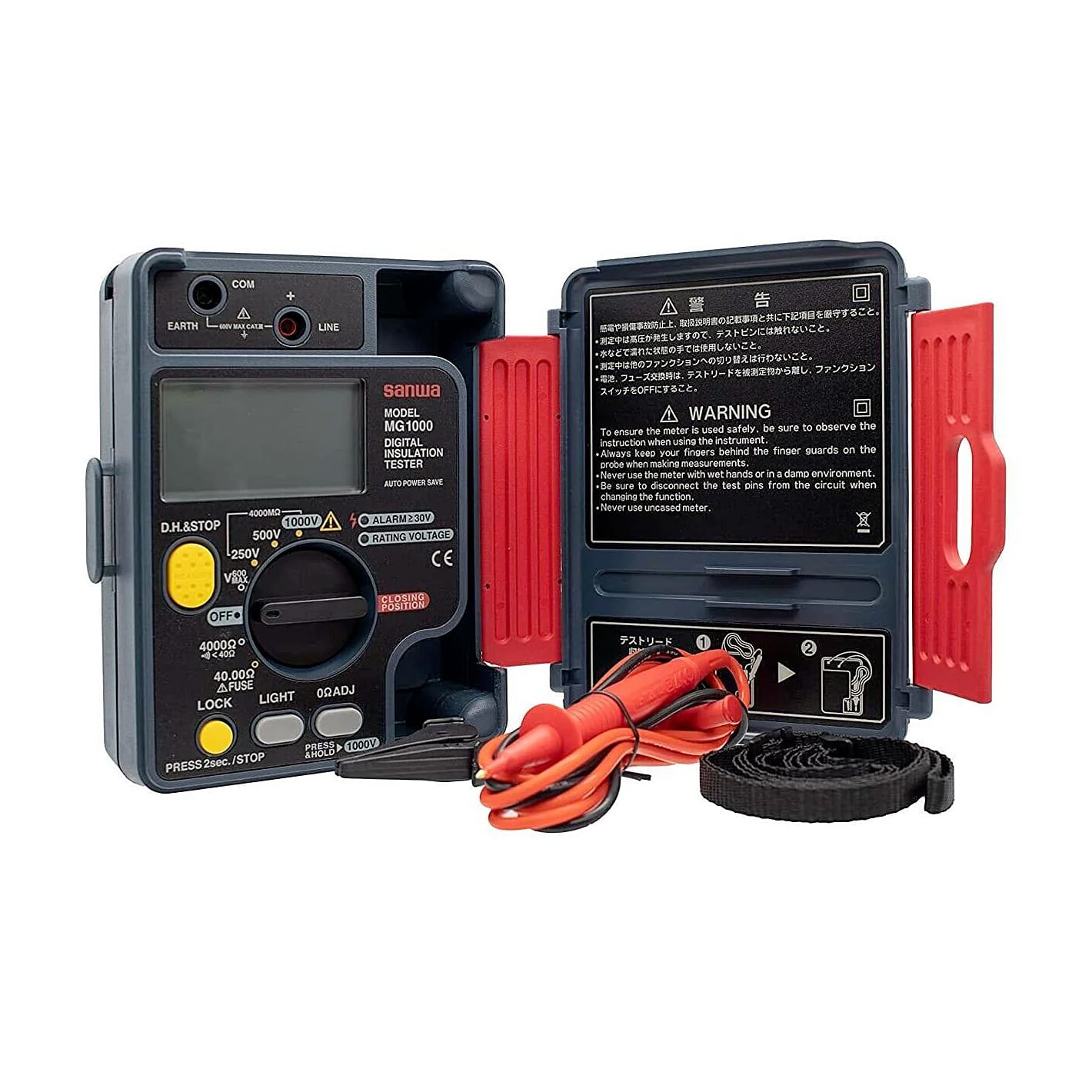 Sanwa 500V / 4000 MOhms Range Digital Insulation Tester, MG500