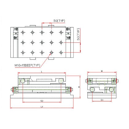 Crystal 150 x 100 x 125 mm Compound Sine Table, AA-6021