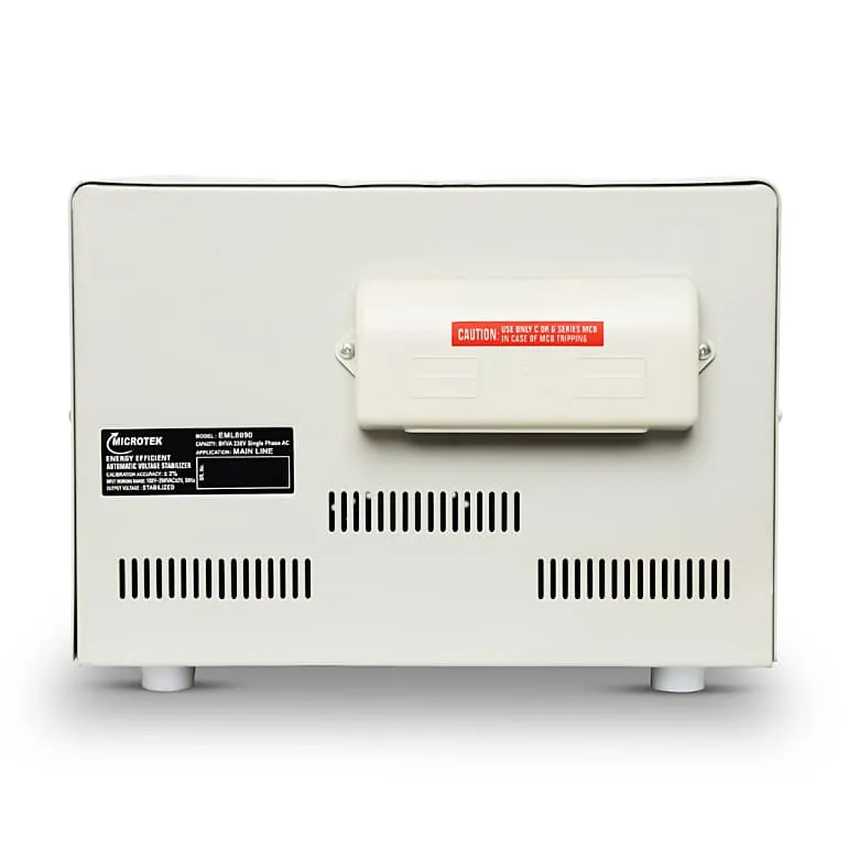 Microtek EML 8090 100-290V / 8KVA Automatic Voltage Stabilizer for General Purpose, 899-140-8090