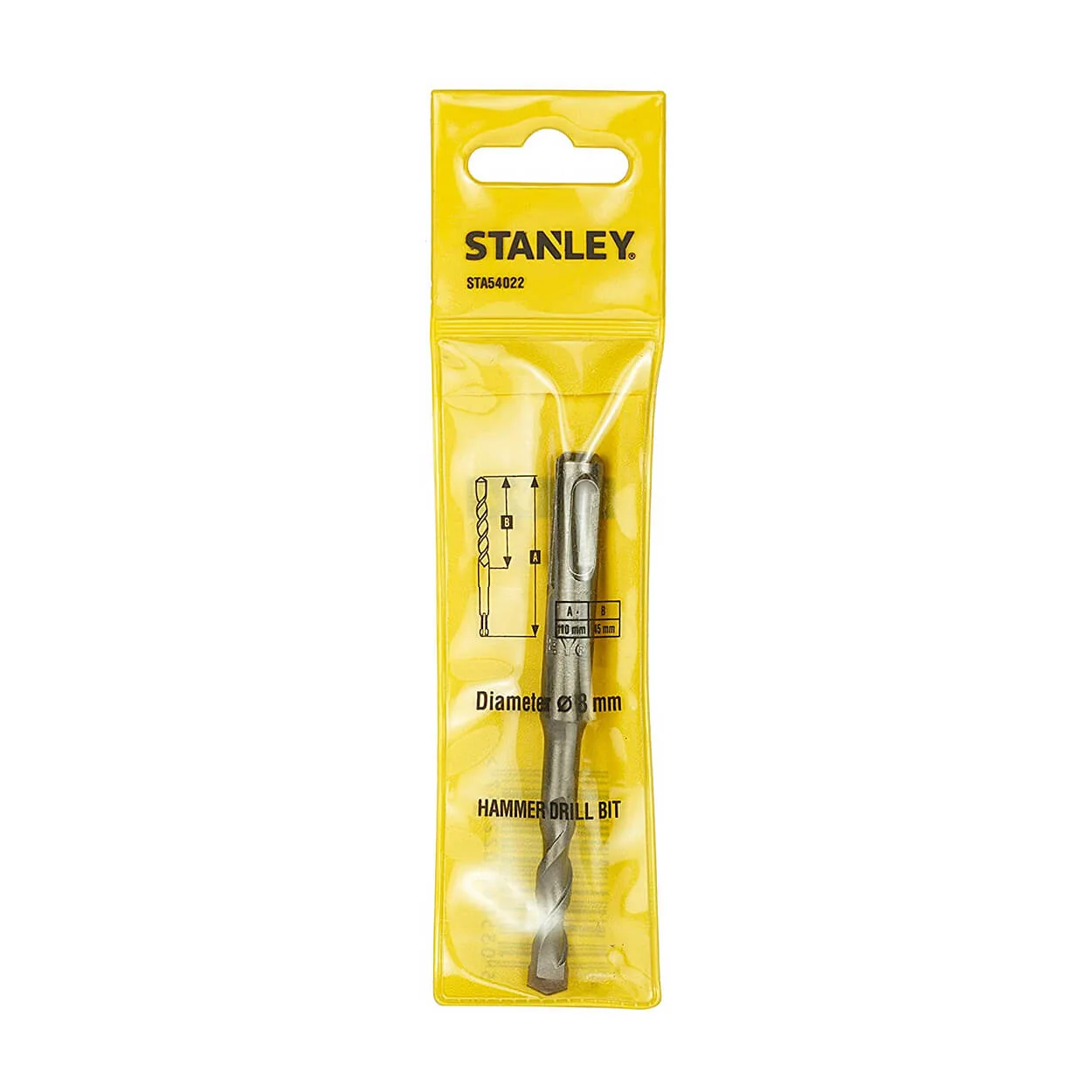 Stanley 8.00 x 110 mm SDS Plus Hammer Drill Bit, STA54022-IN
