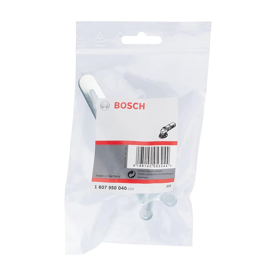 Bosch 100 mm Two-Hole Straight Spanner For Cutting Grinders (Pin Spanner), 1 607 950 040