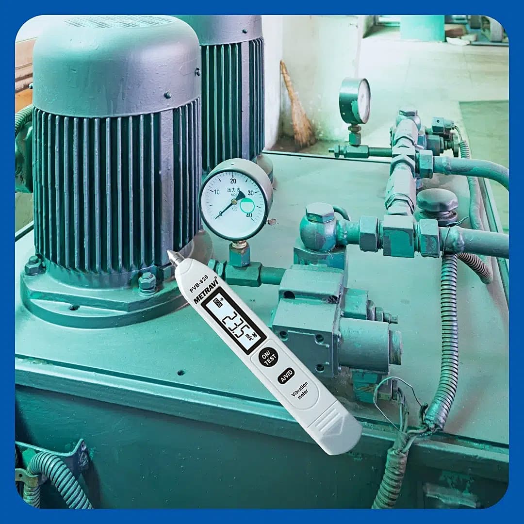 Metravi 0.001 - 1.999mm p-p Displacement Digital Pen-Type Vibration Meter, PVB-820
