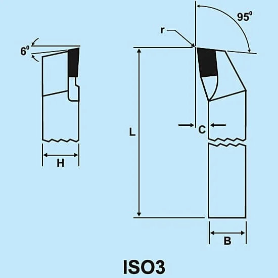 Zenstar 140 mm Length / ISO 3 (123) Cranked Finishing Tool (Left Hand), 123-2525