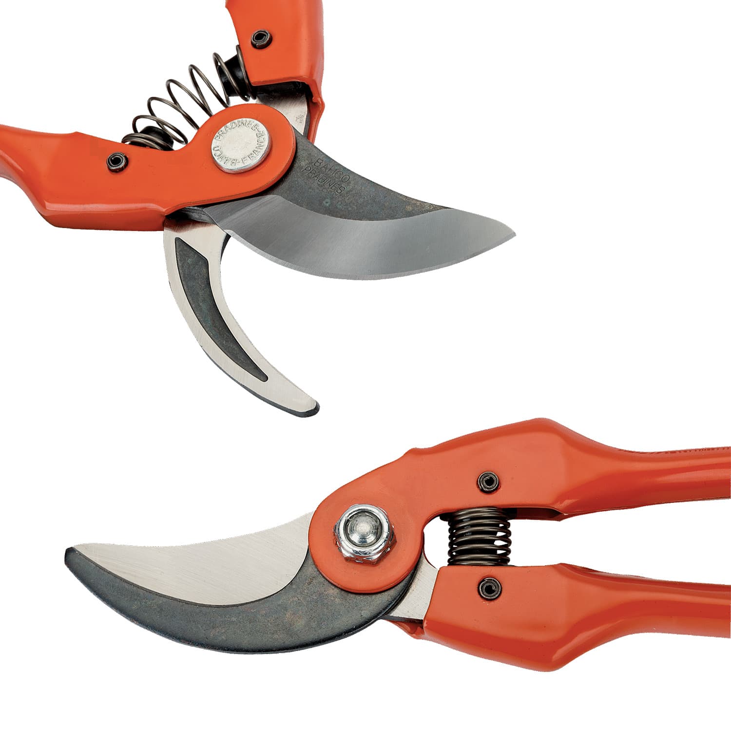 Bahco 220 mm / 8-1/2 Inch Bypass Secateurs With Stamped/Pressed Steel Handle & Straight Cutting Head, P126-22-F