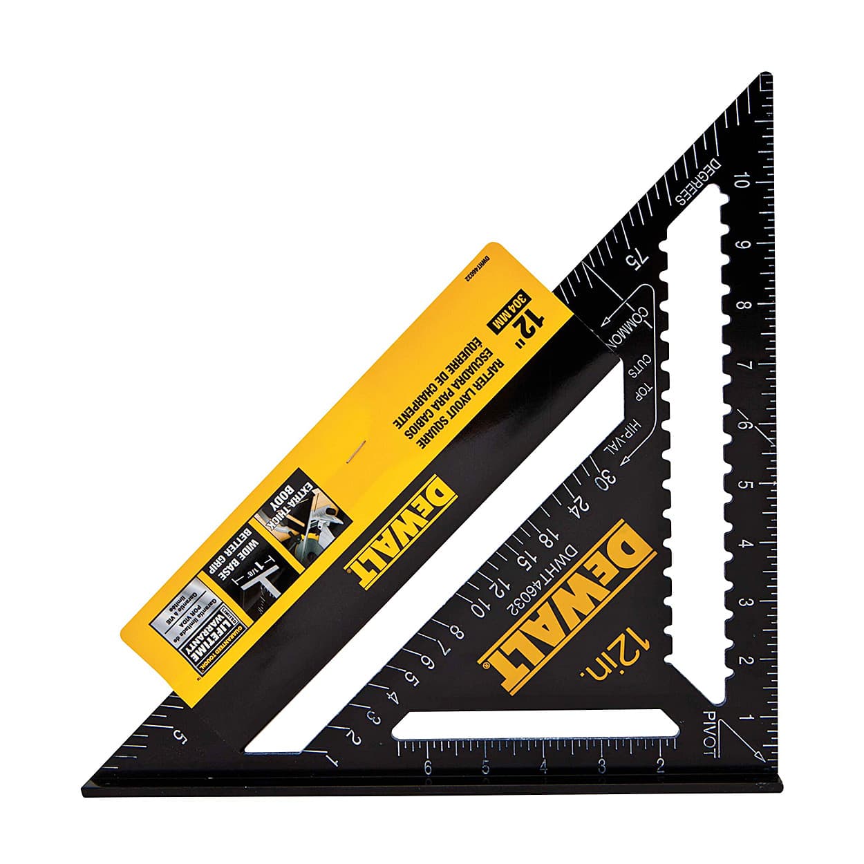 Dewalt 12 Inch / 300 mm Premium Rafter Square, DWHT46032-0