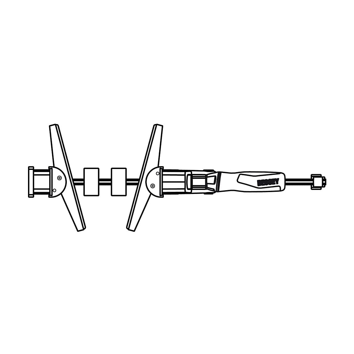 Bessey 170 mm Tilting K Body Clamp Adapter (Pack of 2 Pcs), KR-AS