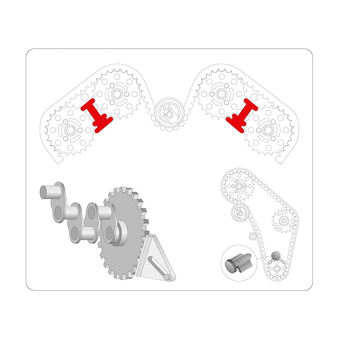 Yato 8 Pcs Timing Locking Set, YT-0633