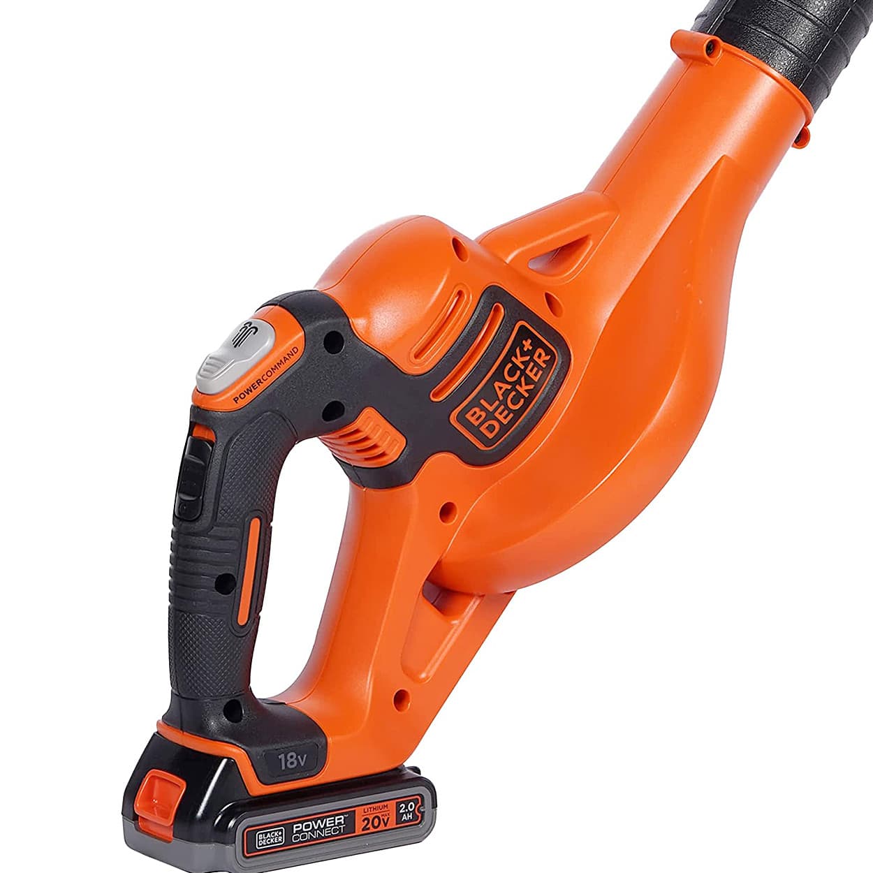 Black+Decker 18V Lithium-ion Cordless Power Boost Leaf Blower With 1x2.0 Ah Battery & Charger, GWC1820PCF-B1