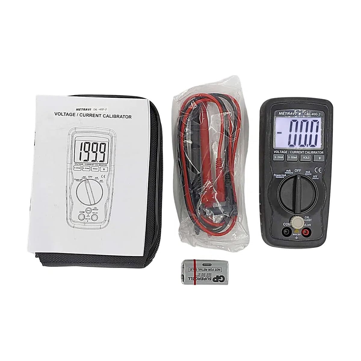 Metravi 3-1/2 Digits Hand Held mV mA Calibrator, CAL-400-3