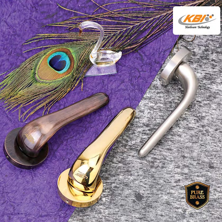 KBI DX Oriyo Rose Gold PVD Mortise Handle