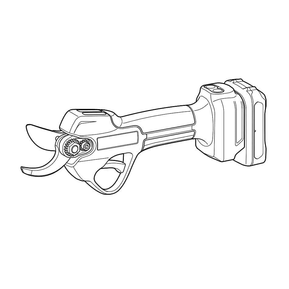 Makita 12Vmax CXT BL 25 mm (1") Cordless Pruning Shear with Rapid Charger & 1 Pcs 4.0Ah Battery, UP100DSMJ