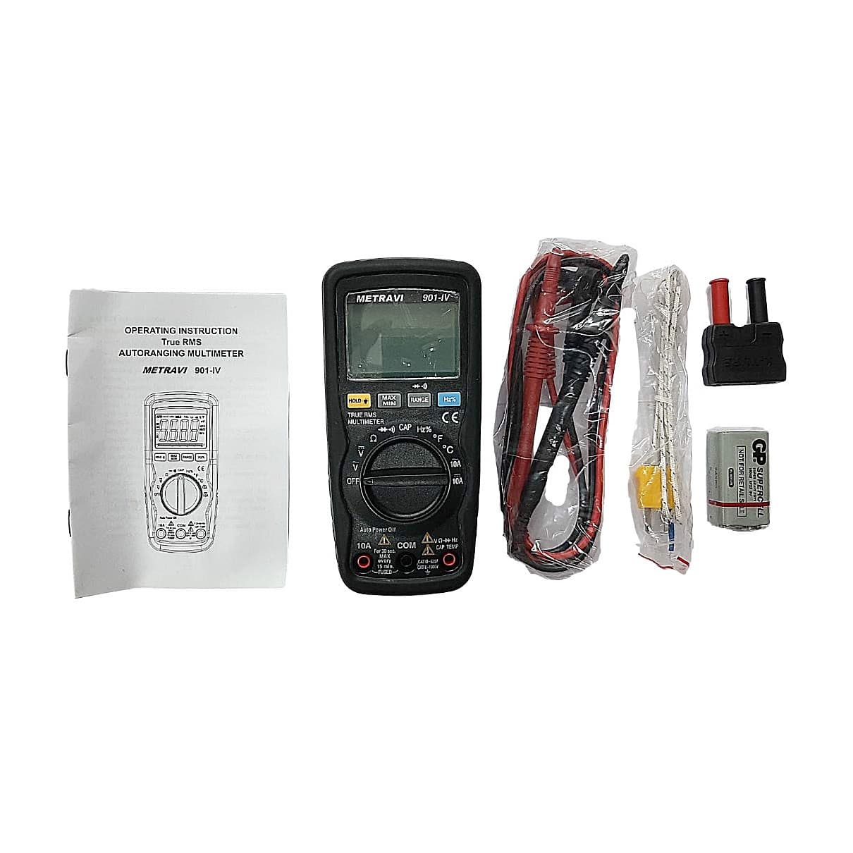 Metravi 3-5/6 Digits / 1000V Digital TRMS Multimeter, 901-IV