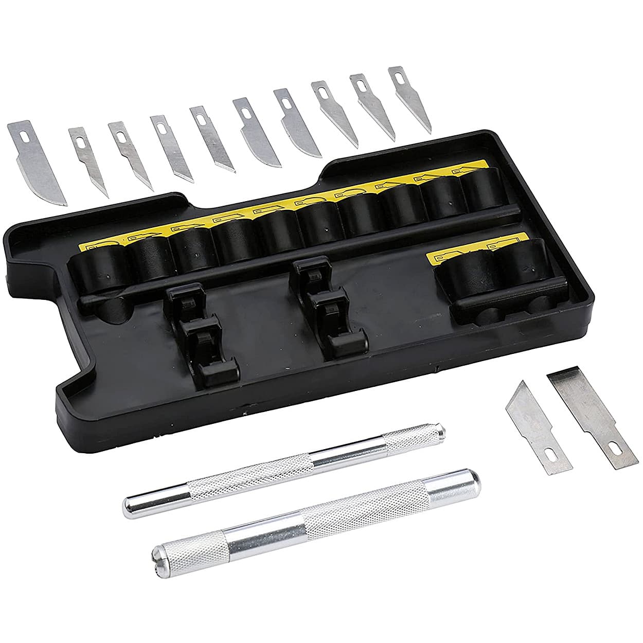 Stanley 14 Pcs Hobby Knife Set With 2 Blade Holders & 12 Blades, STHT0-73872