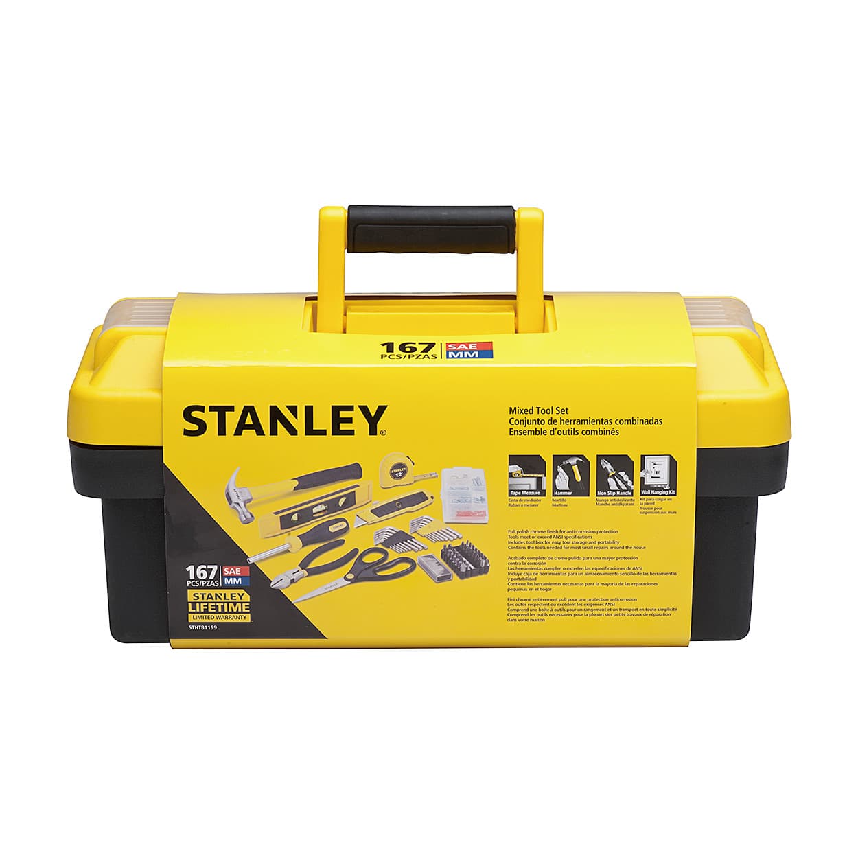 Stanley 167 Pcs Home Repair Mixed Tool Set, STHT81199-LA