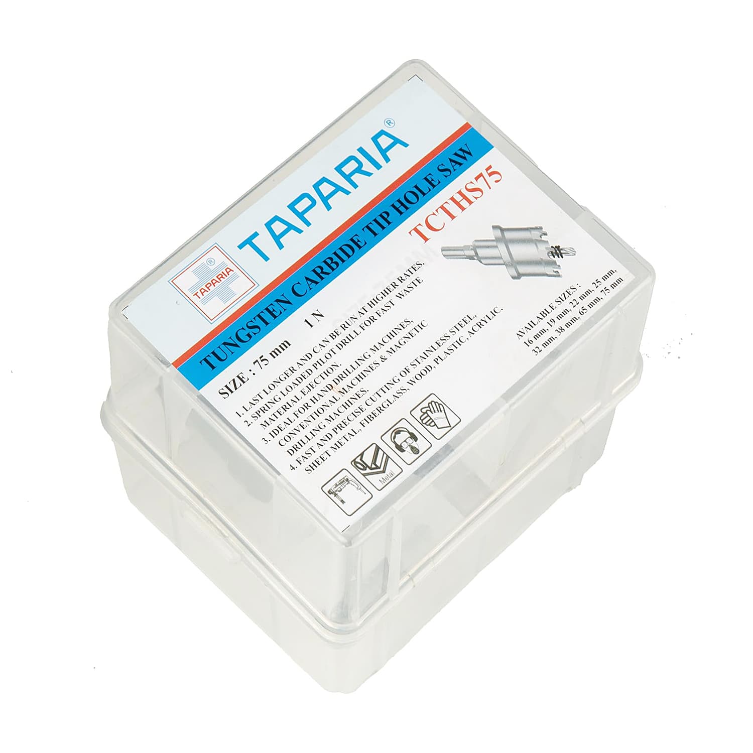 Taparia 75 mm Tungsten Carbide Tip Holesaw, TCTHS75