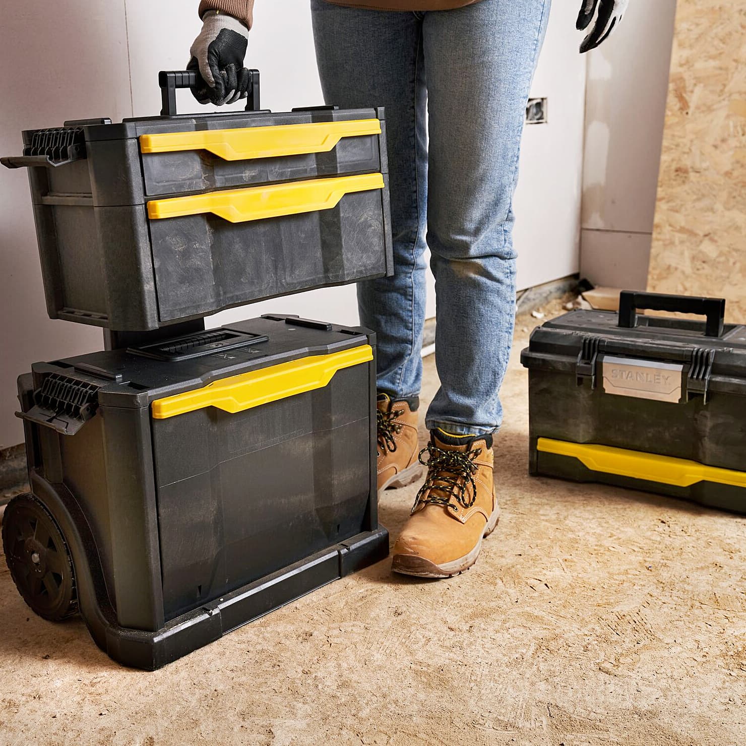 Stanley 5 in 1 Pro One Touch Modular Rolling Workshop, 1-79-206