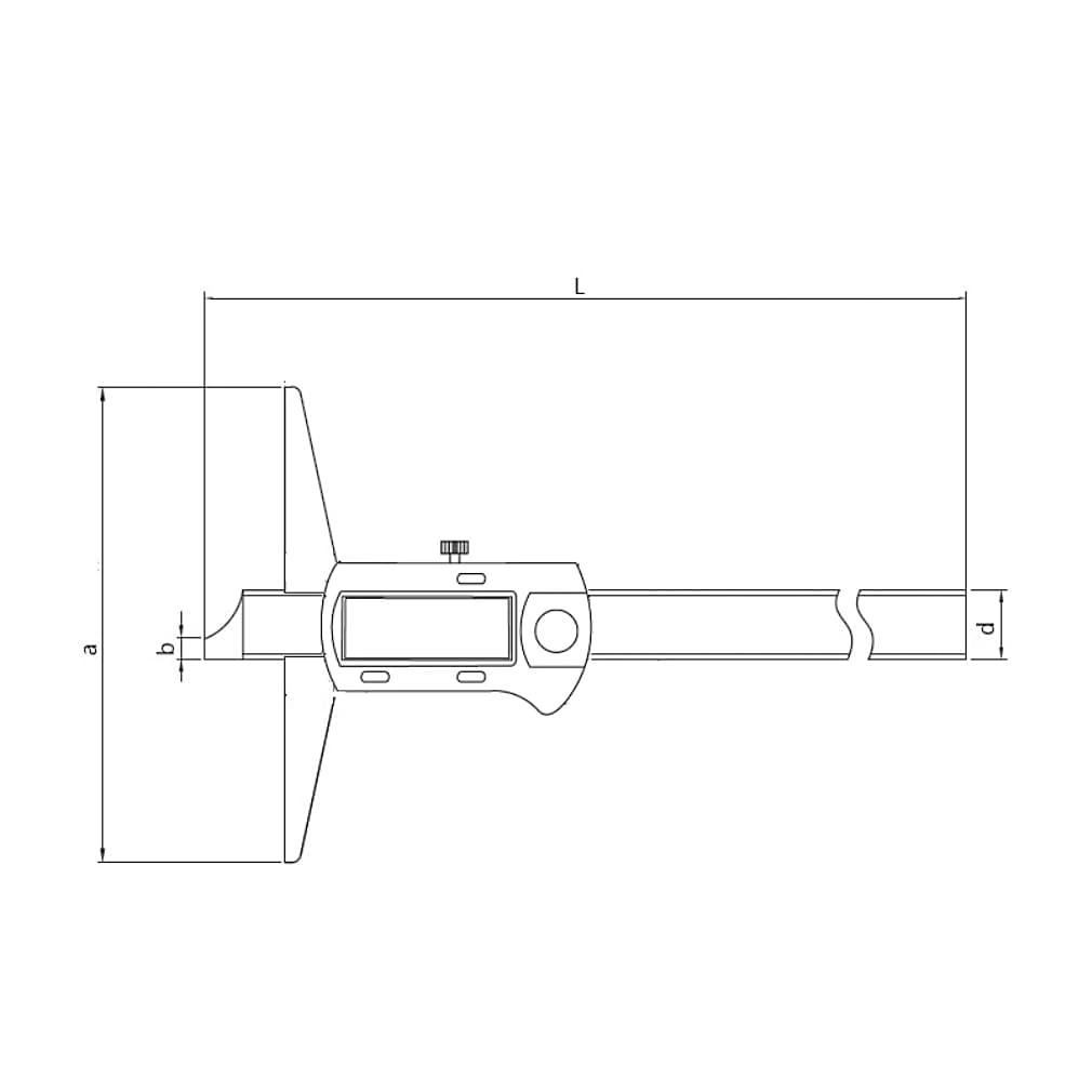 Ozar 200 mm / 8 inch Digital Depth Caliper, ACD-9380