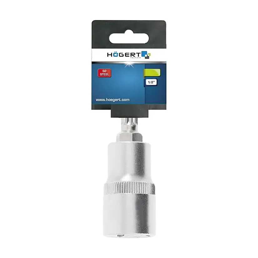 Hogert M10 mm, 1/2 Square Drive Spline Bit Socket, HT1S790