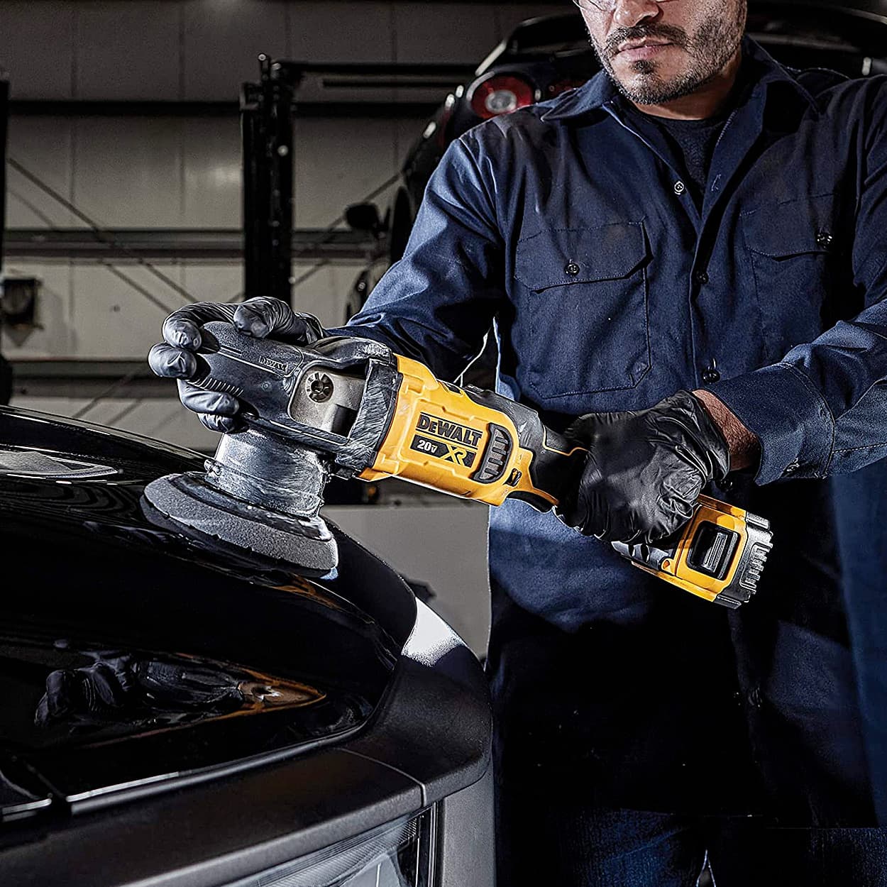 Dewalt 18V Dual Action Polisher with Brushless Motor-2x5.0Ah Batteries Included, DCM848P2-KR