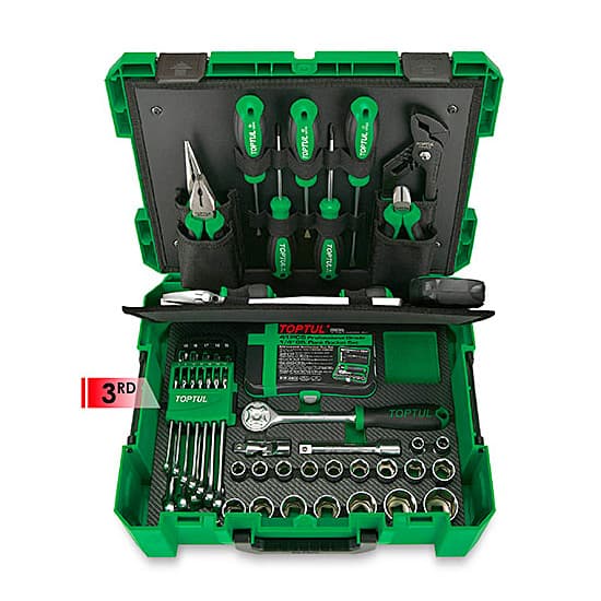 Toptul 104 Pcs Professional Grade Tool Kit, GZC-104A