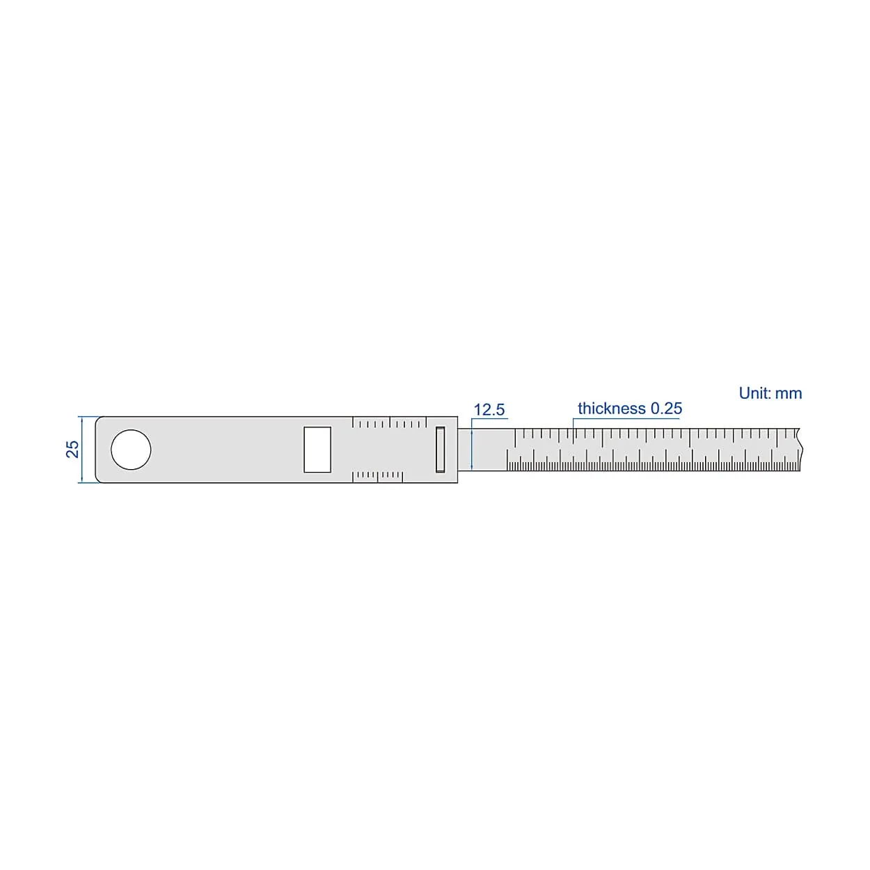 Insize 160 - 940 mm Circumference Meter, 7136-940