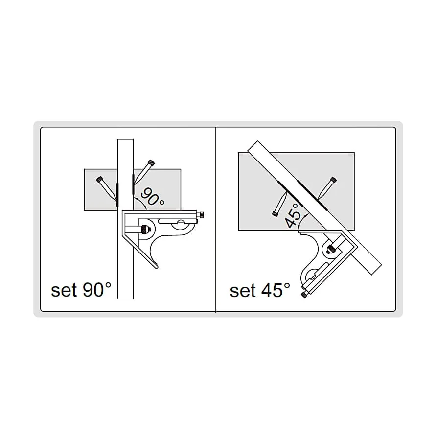Insize 300 mm / 12 inch Combination Square (Economic Type), 2276-300