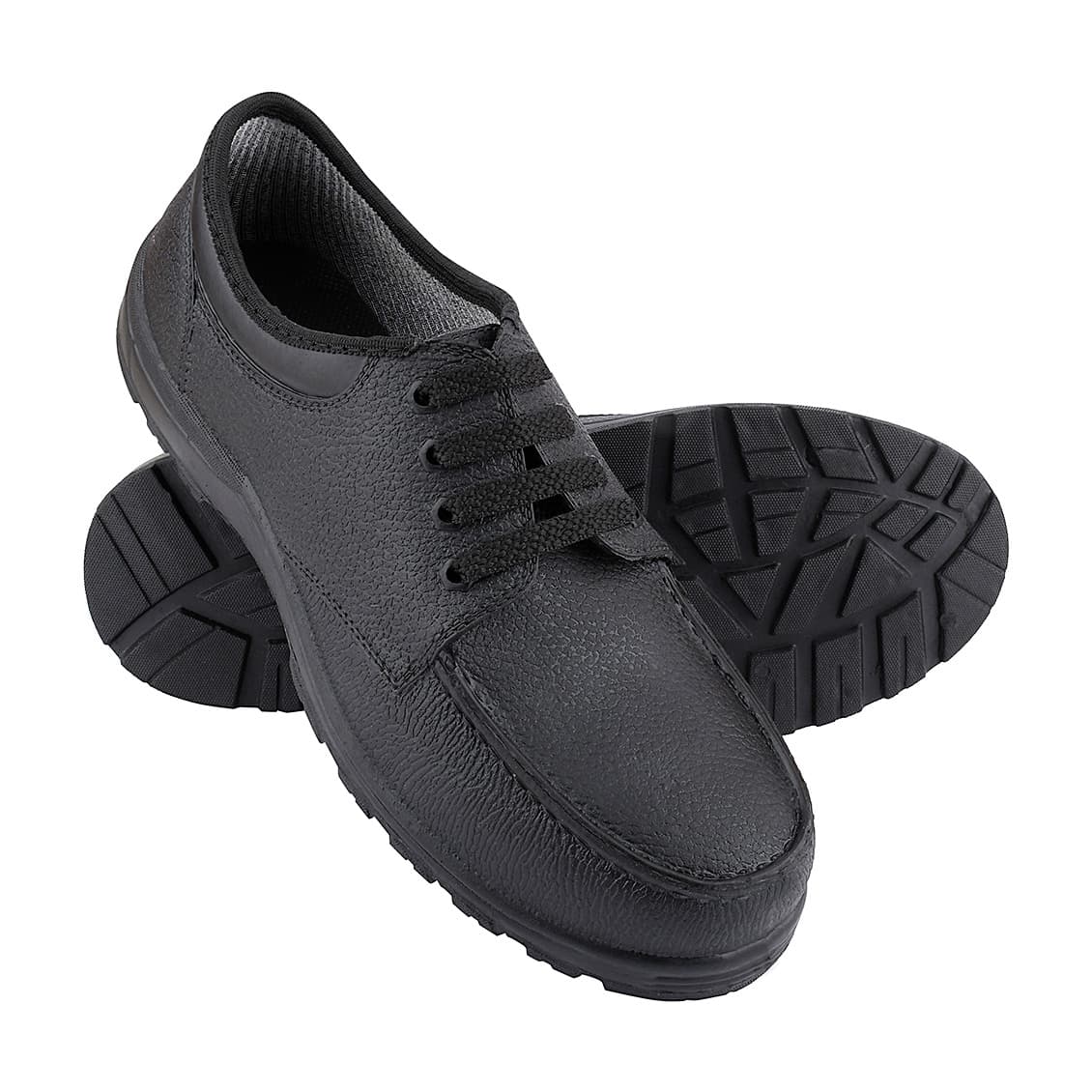 Alko Plus Low Ankle PVC Occupational Safety Shoe with Cotton Lining - Composite Toe (Black), APS 581