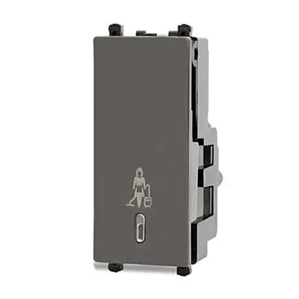 Schneider Electric Zencelo 2 Module Make My Room Switch - Dark Grey (Pack of 10 Pcs), INH8455(BZ)