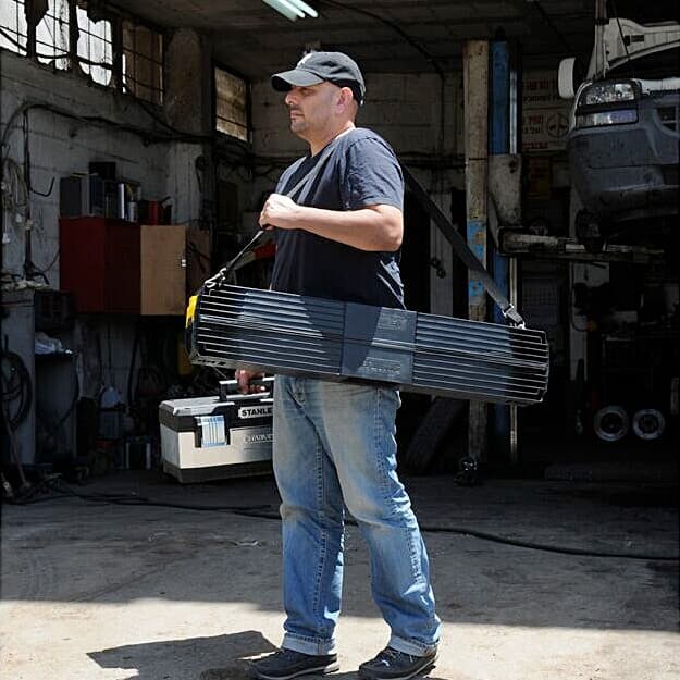 Stanley 1017 x 758 x 125 mm Foldable Legs Aluminium Sawhorse With 340 Kg Load Capacity, 1-97-475