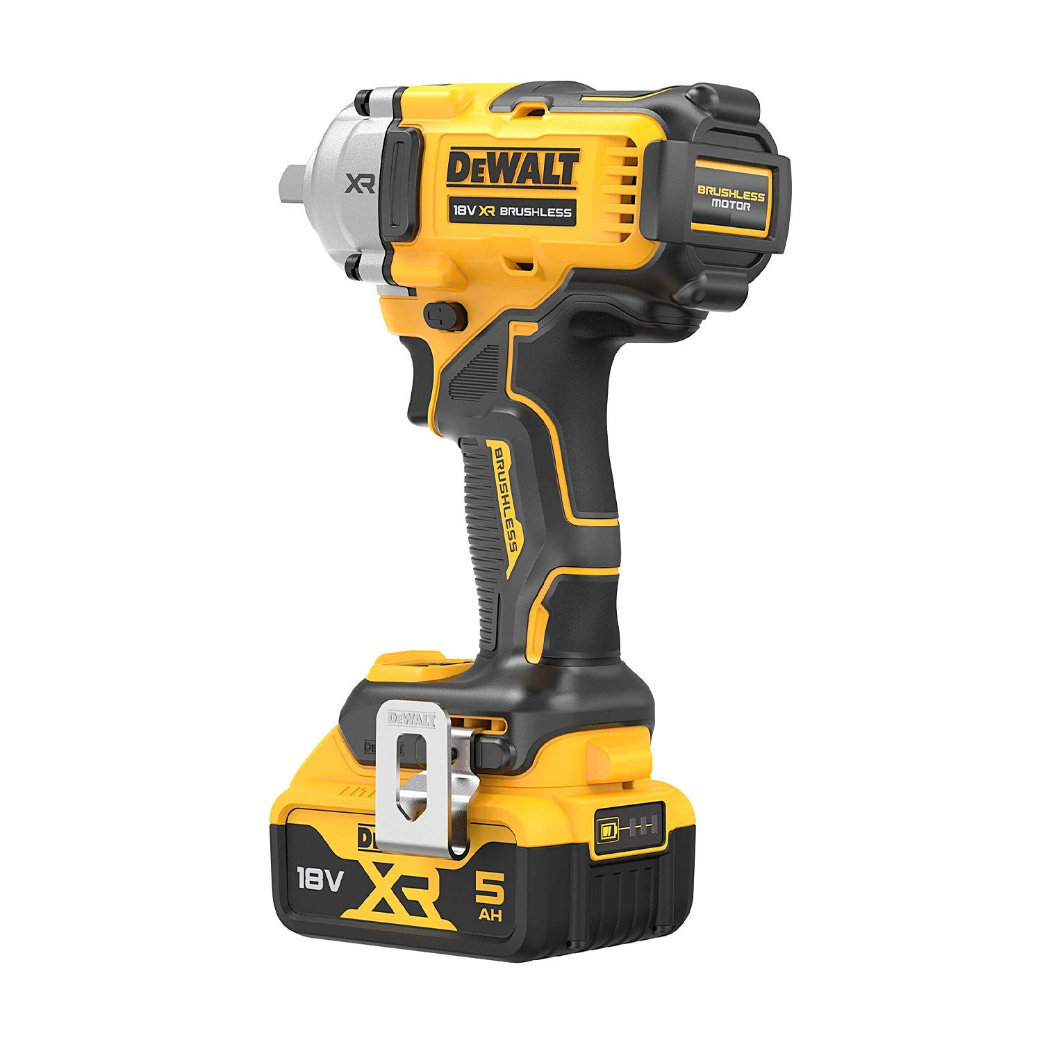 Dewalt 18V XR Li-ion 3 Speed Cordless Impact Wrench with Brushless Motor & 2x 5Ah Batteries, DCF892P2T-QW