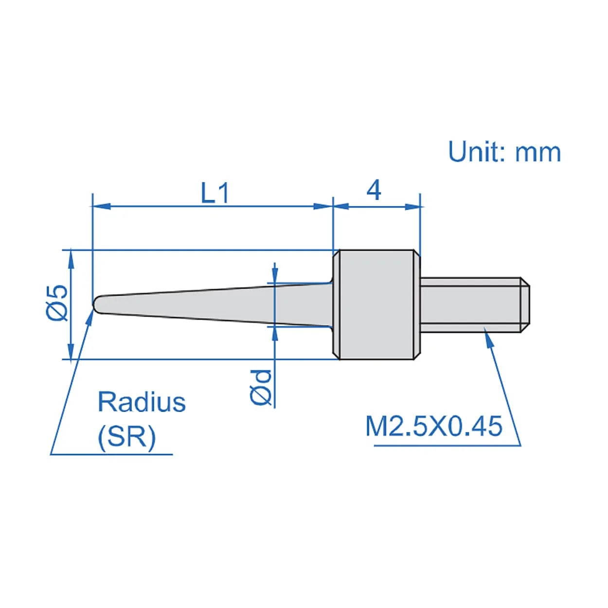 Insize 11 mm Needle Point, 6282-1601