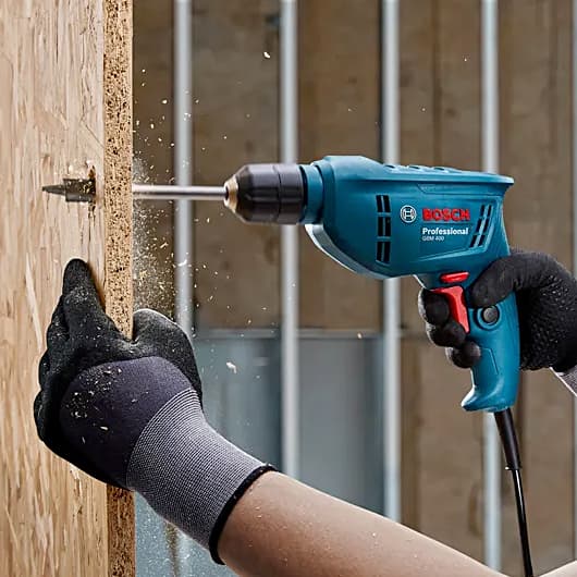 Bosch 10 mm 420W Professional Rotary Drill with Keyless Chuck, GBM 400
