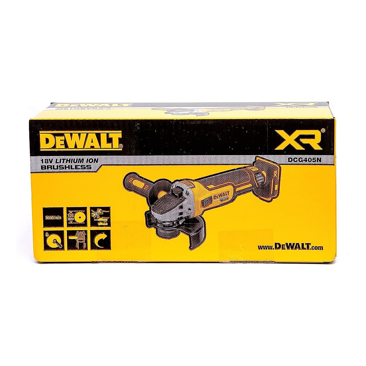 Dewalt 18V / 125mm XR Cordless Angle Grinder With Brushless Motor (Bare Tool), DCG405N-XJ