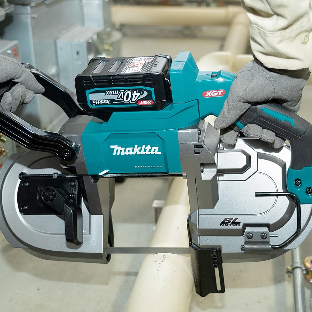 Makita 40Vmax XGT BL 127 mm (5") Cordless Portable Band Saw (Bare Tool), PB002GZ