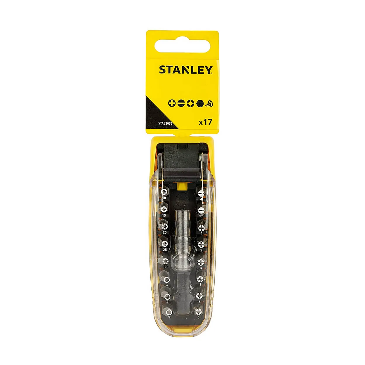 Stanley 17 Pcs Screwdriver Bit Set, STA62635-XJ