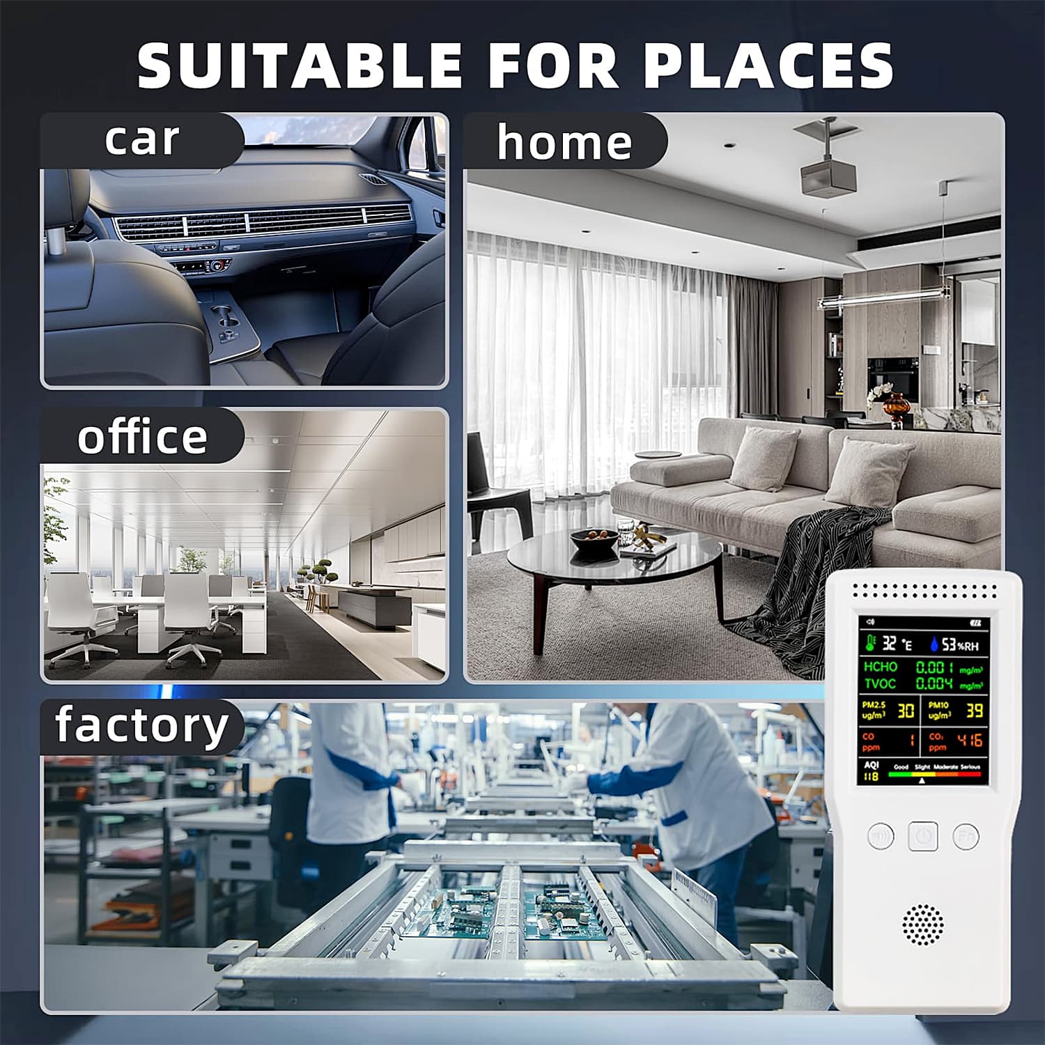 TB Basics 9 in 1 Air Quality Detector