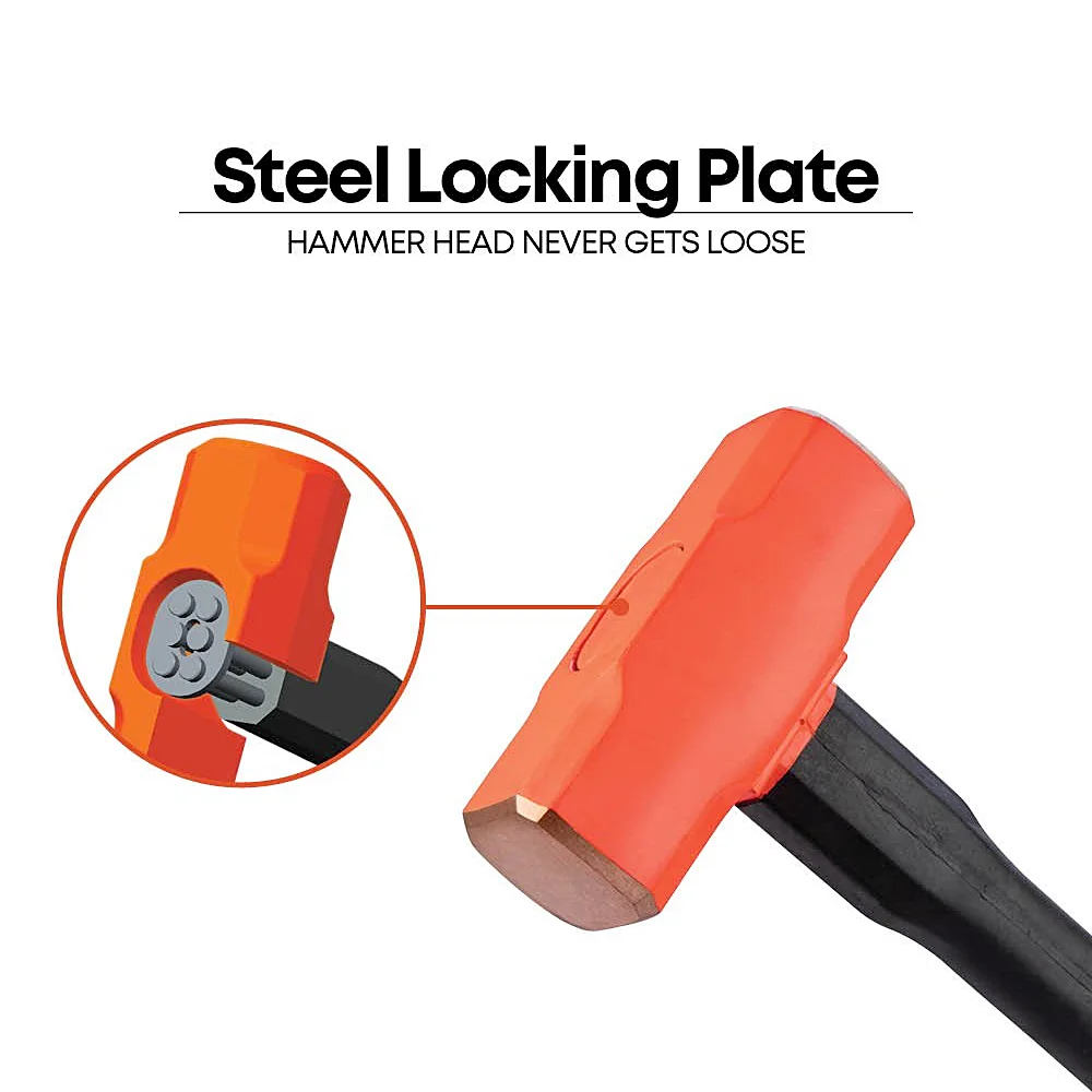 Groz 6300 Gms Copper Head Sledge Hammer With 30 inch Indestructible Handle, SHID/14/30/CU