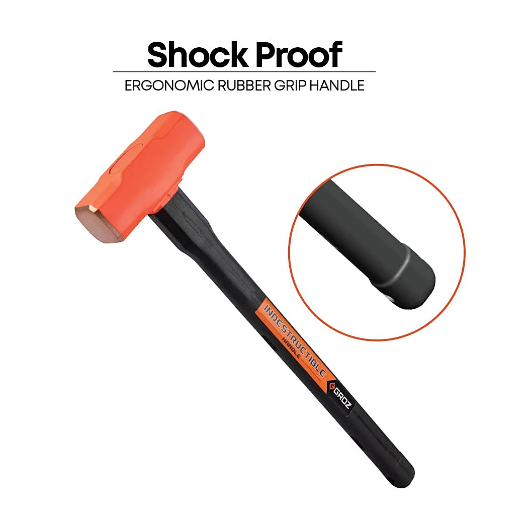 Groz 6300 Gms Copper Head Sledge Hammer With 30 inch Indestructible Handle, SHID/14/30/CU