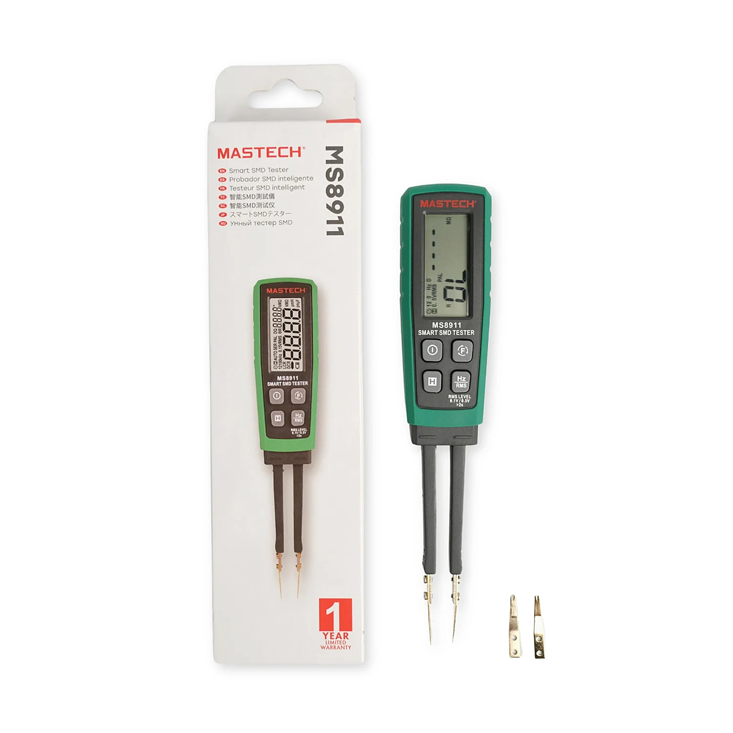 Mastech 6mF / 20MΩ Smart SMD Tester with Inductance, MS8911